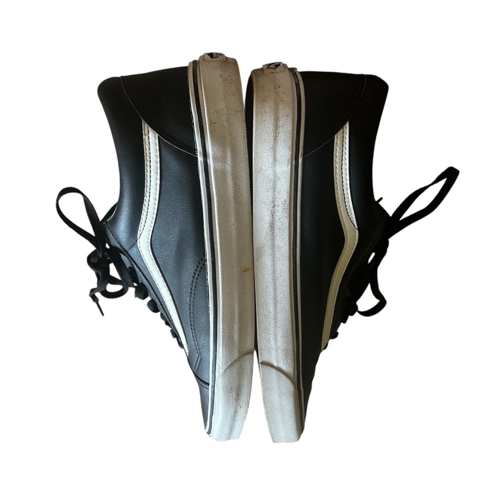 Vans | Black Leather Old Skool - Picture 4 of 7